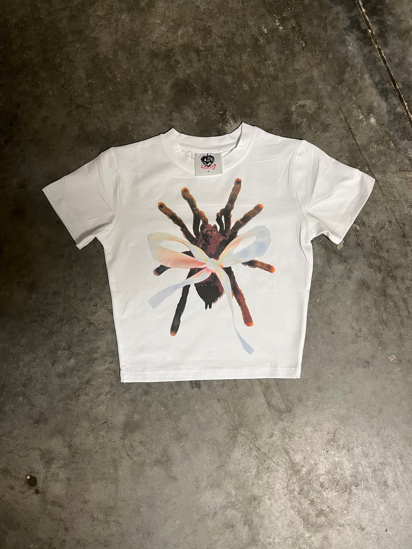 SPIDER COQUETTE BABY TEE